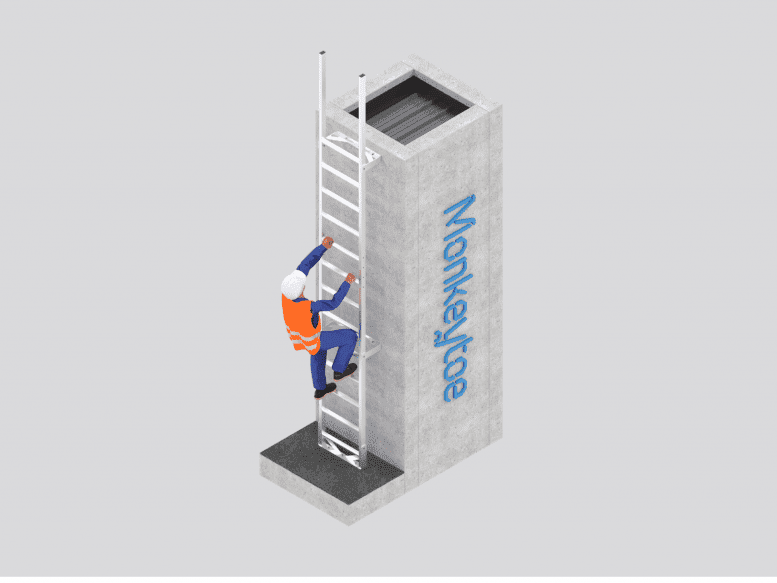 Non-caged Ladder