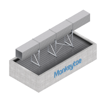 Purlin-Mounted Mesh Plant Platform