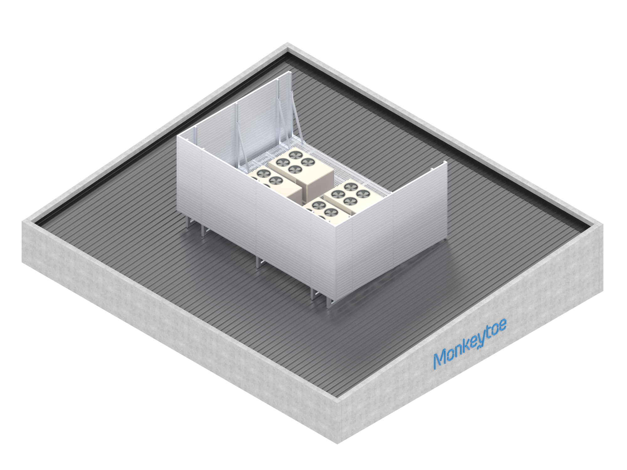 HushMonkey - Render CM01 Condenser Mount - Up To 120kg