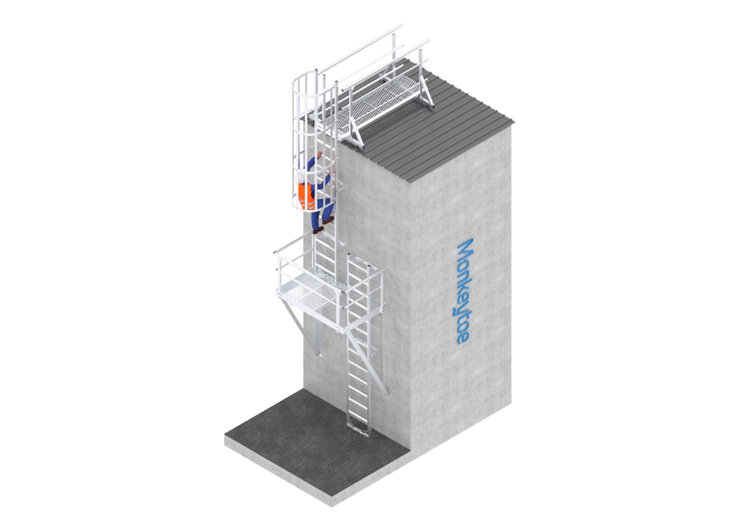 Purlin-Mounted Mesh Plant Platform